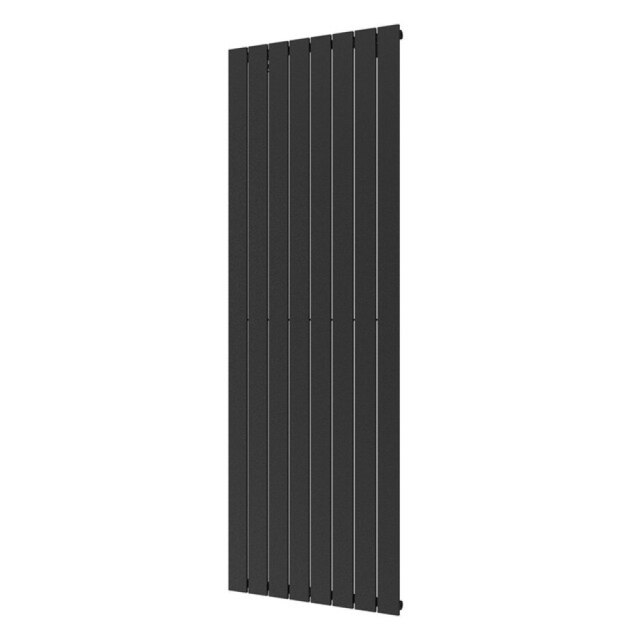 Plieger Cavallino Retto designradiator verticaal enkel middenaansluiting 1800x602mm 1205W zwart grafiet (black graphite) 7252992 afbeelding 1