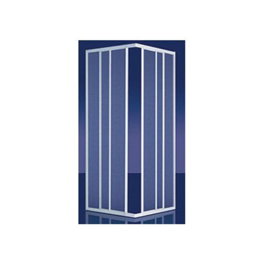 Plieger Economy douchecabine hoekinstap 90x90x185cm aluminium profiel 4283000 afbeelding 1