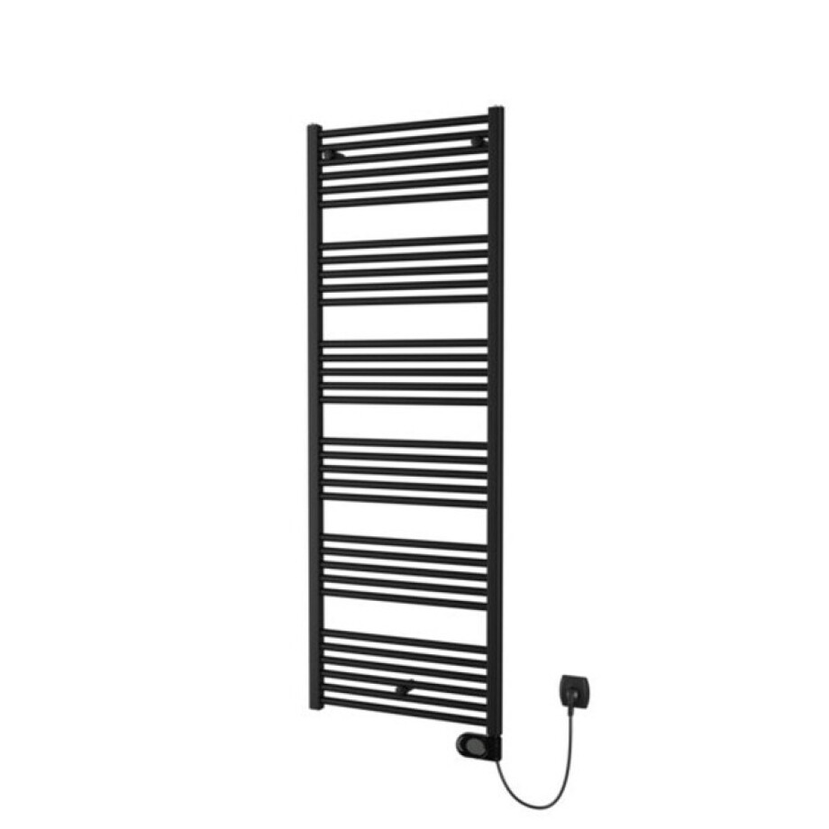 Plieger Elba Electrical Elektrische Designradiator - 170.2x60cm - met thermostaat - 900w - mat zwart 1550004 Plieger Elba Electrical Elektrische Designradiator - 170.2x60cm - met thermostaat - 900w - mat zwart 1550004 afbeelding 1