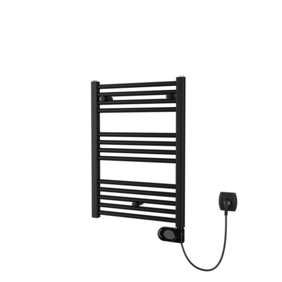 Plieger Elba Electrical Elektrische Designradiator - 70.2x50cm - met thermostaat - 300w - mat zwart 1550008 Plieger Elba Electrical Elektrische Designradiator - 70.2x50cm - met thermostaat - 300w - mat zwart 1550008 afbeelding 1