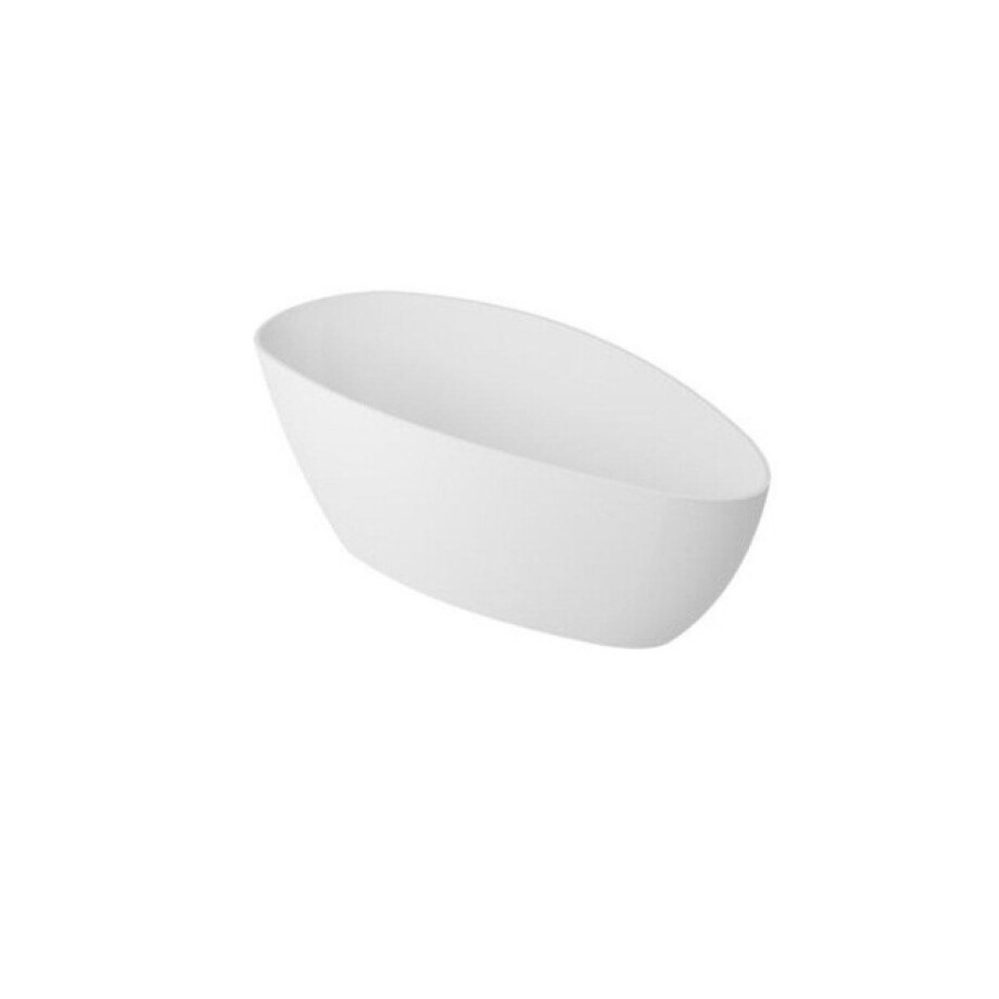 Plieger Liri vrijstaand bad mineraalsteen 170x70x62cm matwit 628103171133 afbeelding 1