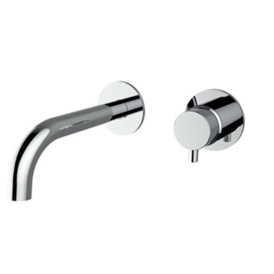 Plieger Napoli inbouw wandkraan 1 hendel met uitloop 18.3cm incl. inbouwdeel chroom 500428PLI0 chrome afbeelding 1