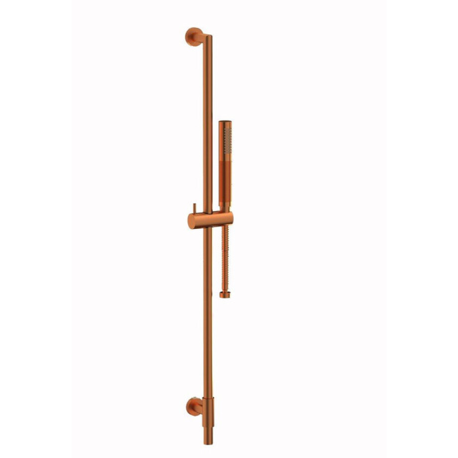 Plieger Roma glijstangset met handdouche met doucheslang geborsteld koper ID100 BRUSHED COPPER afbeelding 1