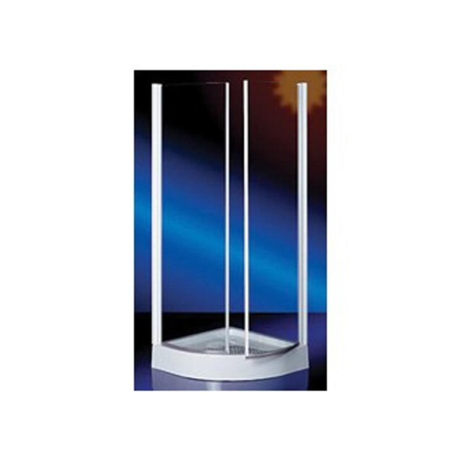 Plieger Royal hoekinstap 1/4 rond 6mm glas 90x190cm chroom CT2C6TC99019 afbeelding 1