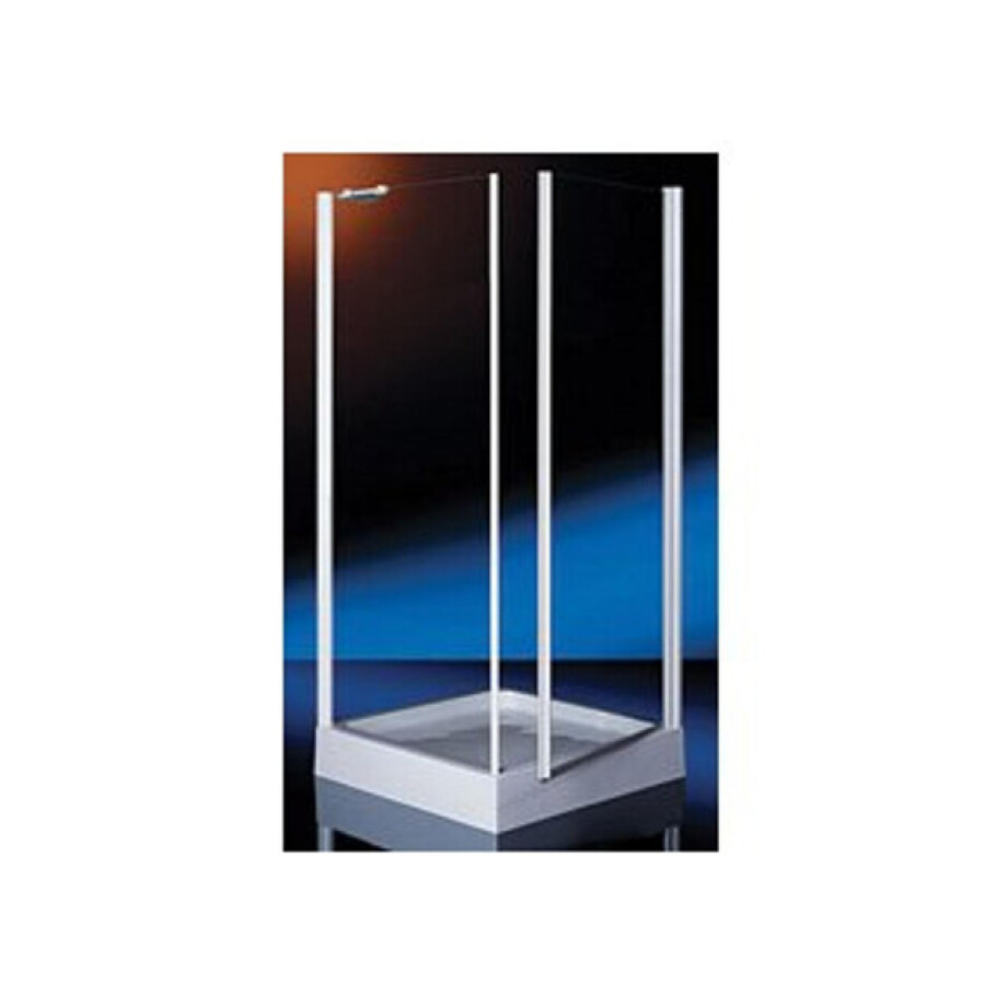 Plieger Royal hoekinstap vaste zijwand 90x90x185cm chroom PFTC6TC890PL afbeelding 1