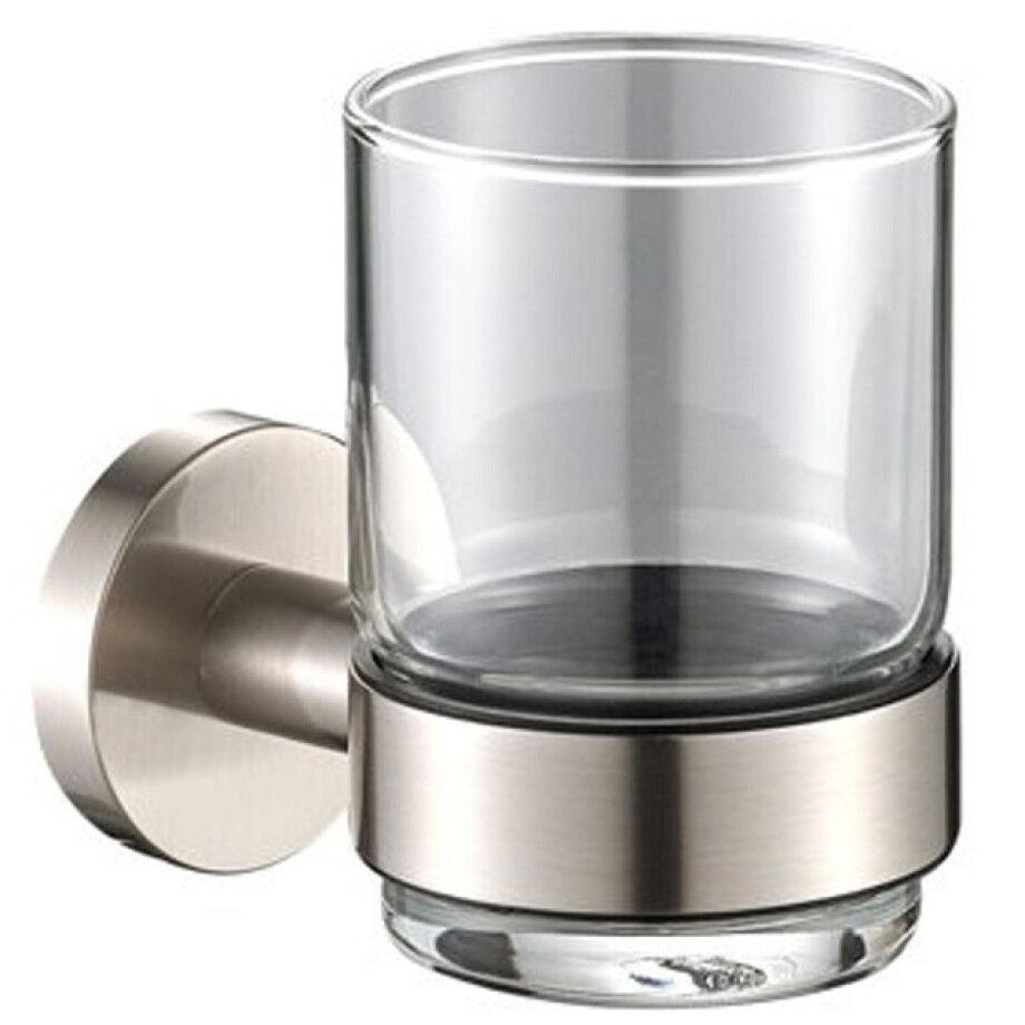 Plieger Vigo bekerhouder m. glas RVS brushed 4784422 afbeelding 1
