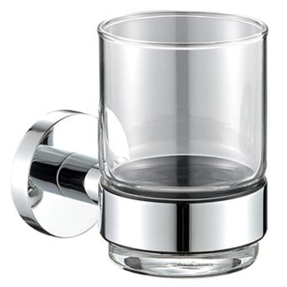 Plieger Vigo bekerhouder m. glas chroom 4784421 afbeelding 1