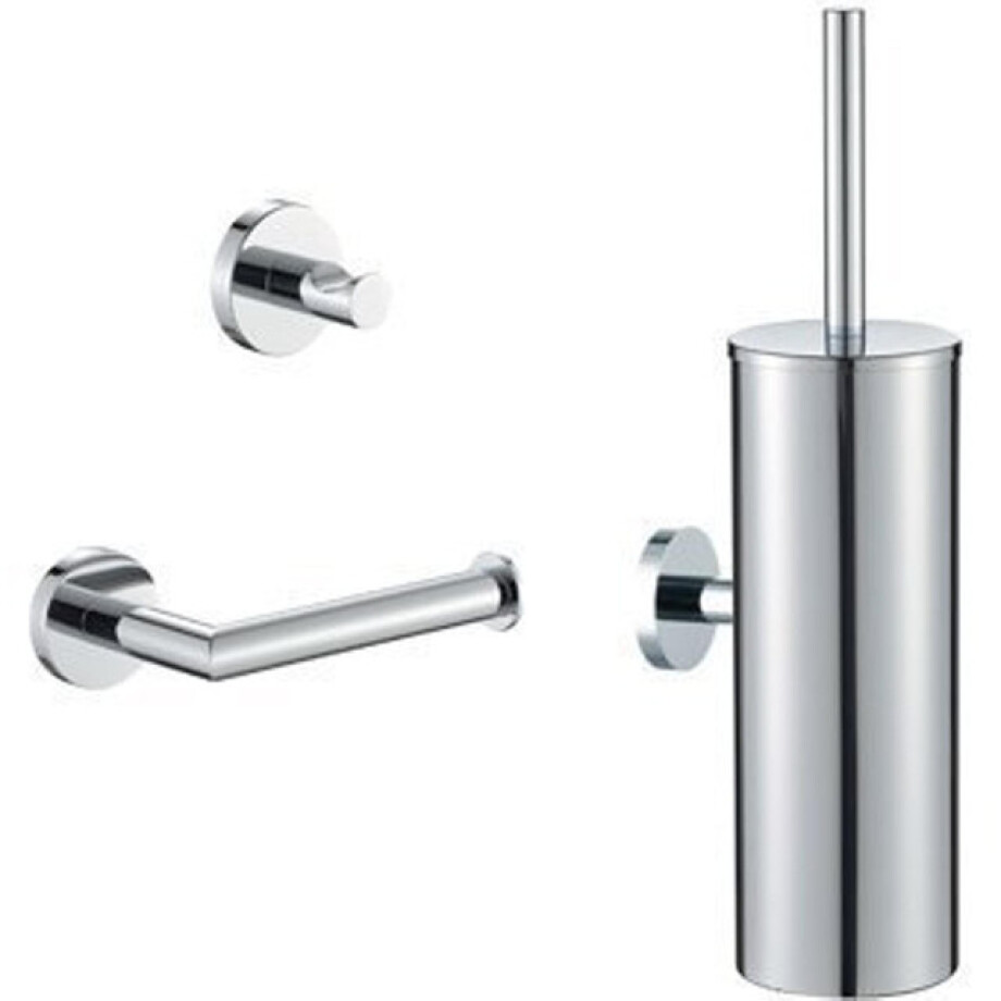 Plieger Vigo toiletset hang/staand - Chroom PL-S02CP afbeelding 1