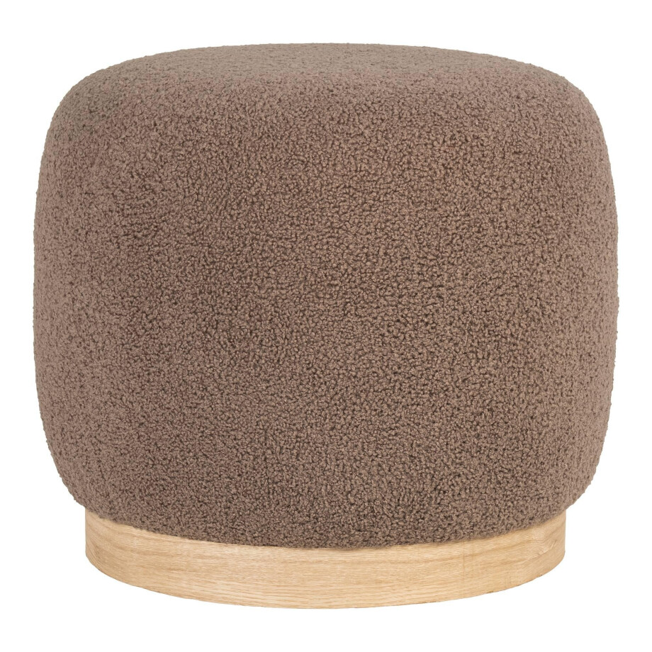 Poef Belfort bouclé | House Nordic Poef Belfort bouclé | House Nordic afbeelding 1