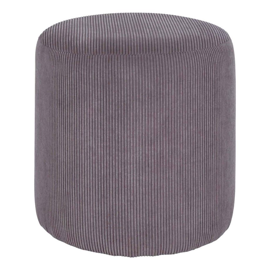 Poef Erkel ribfluweel | House Nordic afbeelding 1