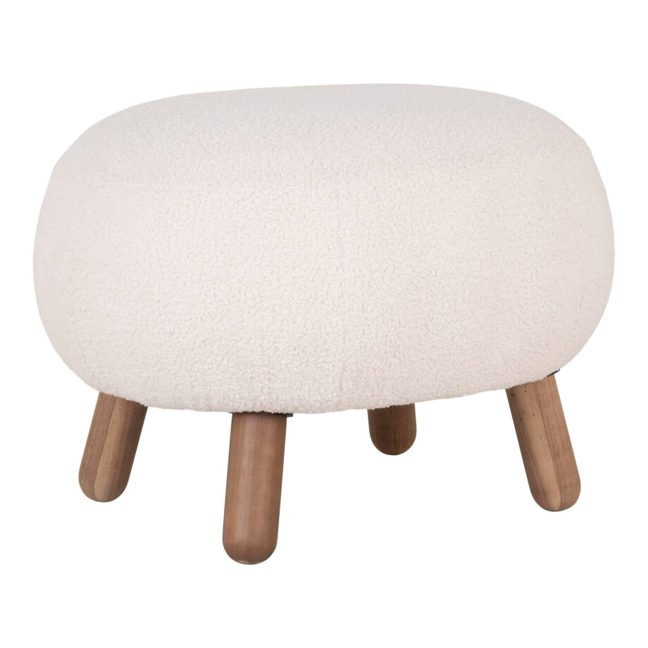 Poef Merethe teddystof | House Nordic afbeelding 1