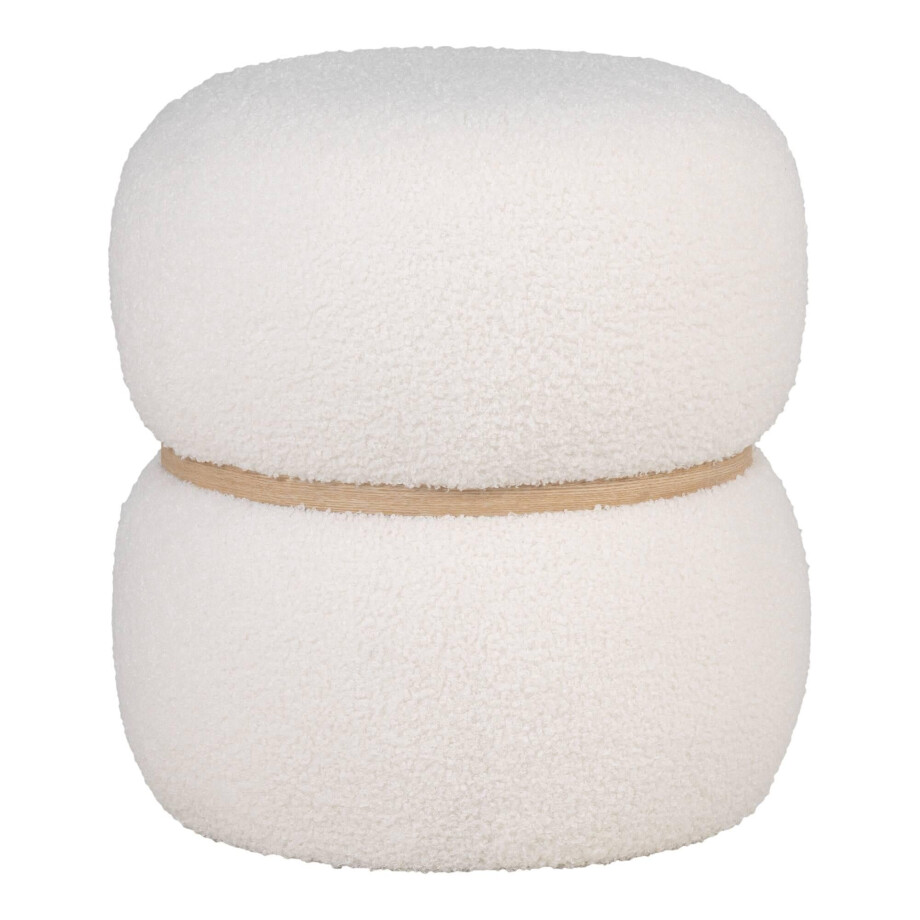 Poef Milford bouclé | House Nordic Poef Milford bouclé | House Nordic afbeelding 1