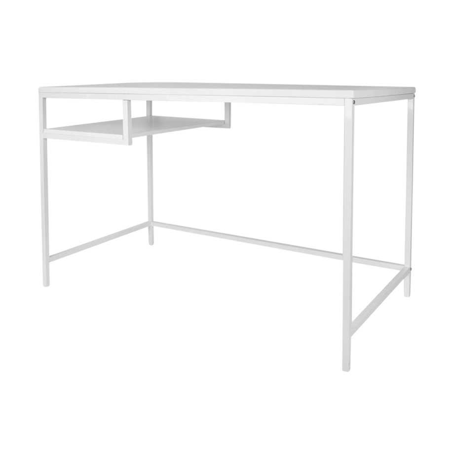 Fushion bureau - Metaal - L114 x B58 x H76 cm - Wit afbeelding 1