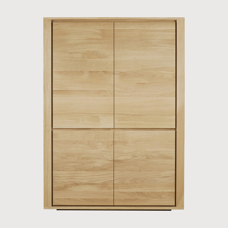 Ethnicraft Opbergkast 'Shadow' Geolied Eikenhout, 160 x 115cm afbeelding 