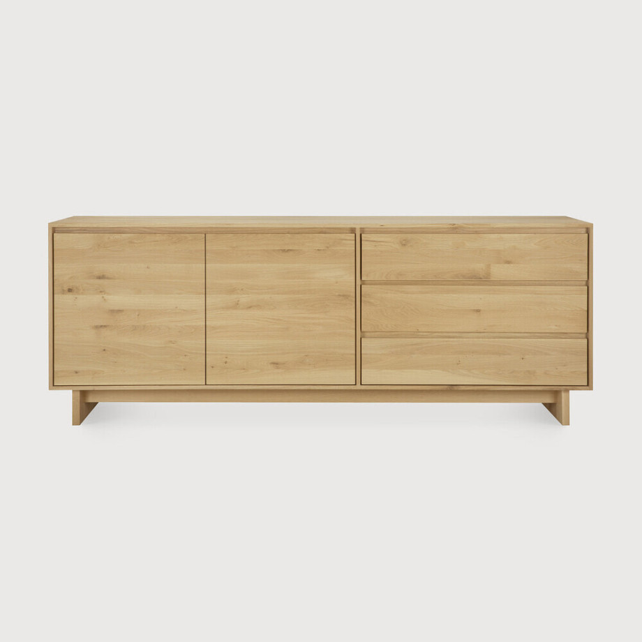 Ethnicraft Dressoir 'Wave' Geolied Eikenhout, 205cm afbeelding 