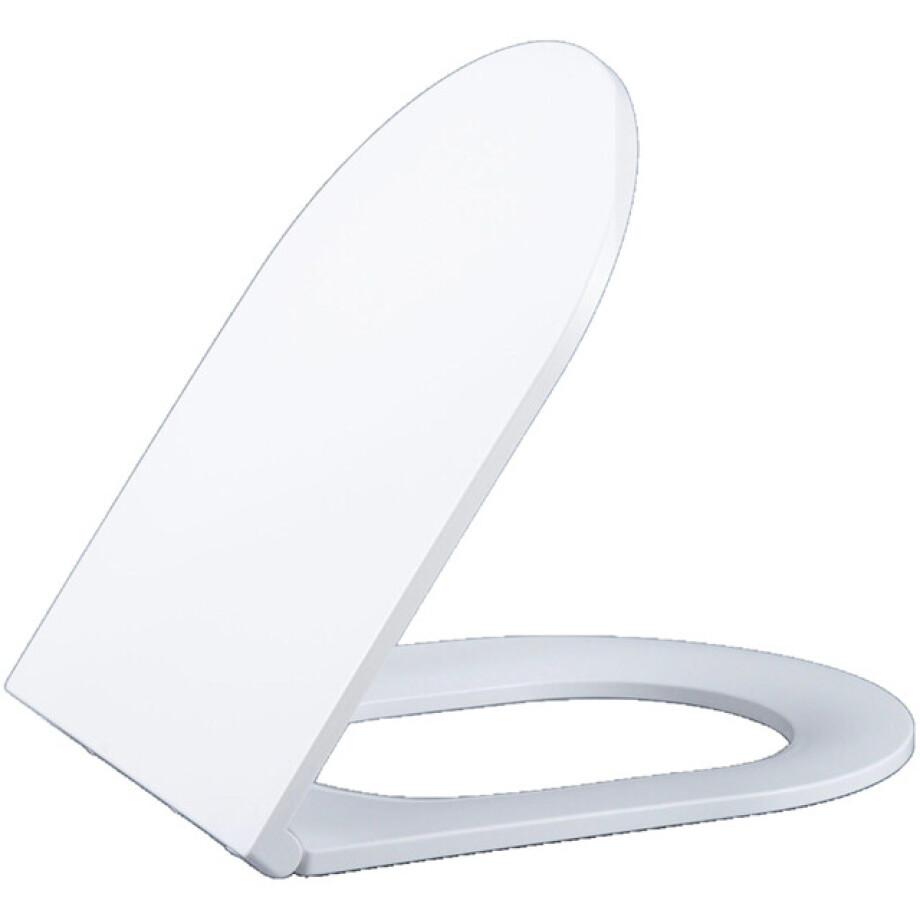 QeramiQ Dely Zitting - softclose - quickrelease - slim - mat wit E13/A15 UF seat Glossy_Matt White afbeelding 1