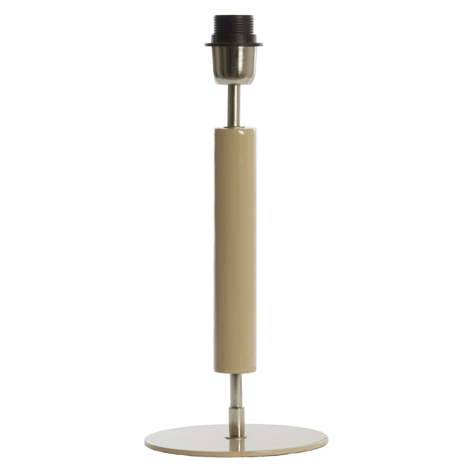 Light & Living Tafellamp 'Kulai' 49cm, kleur Beige/Nikkel (excl. kap) afbeelding 1