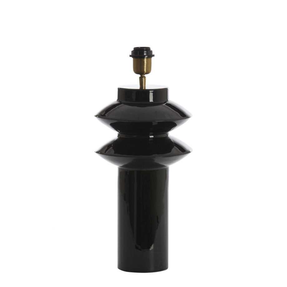 Light & Living Tafellamp 'Petch' 40cm, kleur Zwart (excl. kap) afbeelding 1