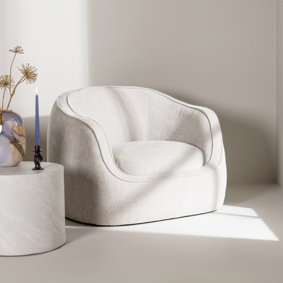 Nohr Fauteuil 'Quentella' kleur Lichtgrijs afbeelding 1
