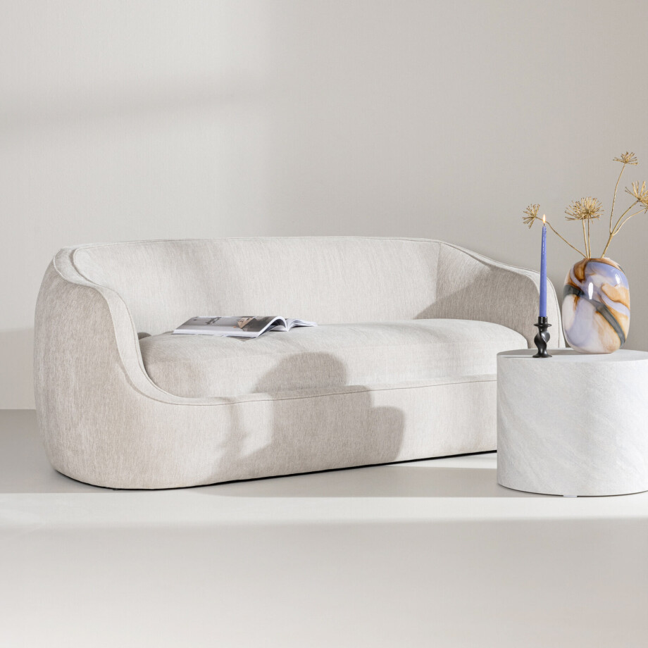 Nohr 3-zits Bank 'Quentella' kleur Lichtgrijs afbeelding 1