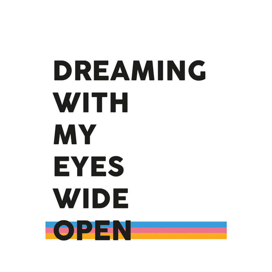 queence Artprint op linnen Quote Dreaming afbeelding 1