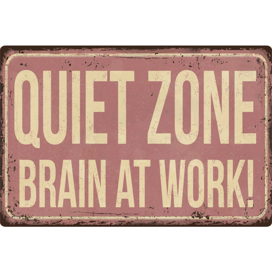 queence Metalen artprint QUIET ZONE (1 stuk) afbeelding 1