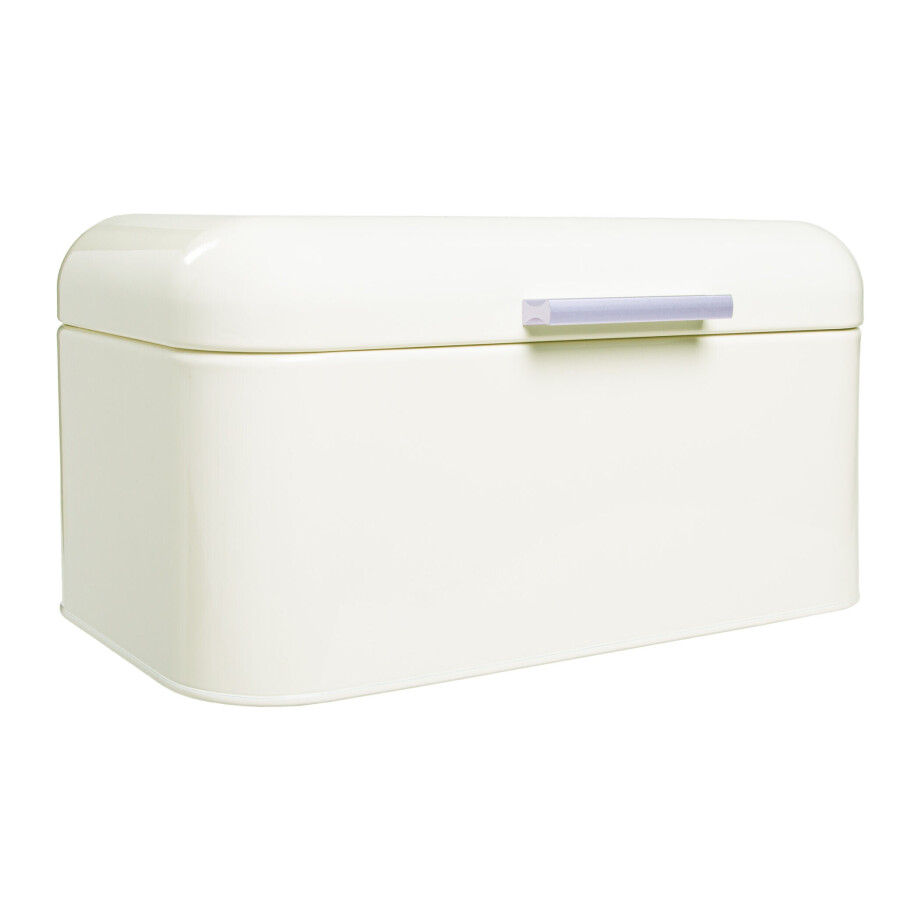 QUVIO Broodtrommel - 20 x 30 x 16 cm - Ijzer - Beige afbeelding 1