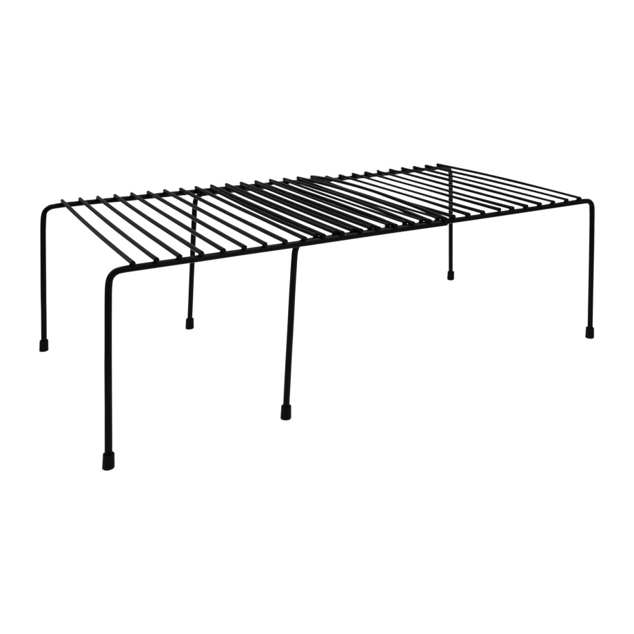 QUVIO Keukenkast organizer - Metaal - Zwart QUVIO Keukenkast organizer - Metaal - Zwart afbeelding 1
