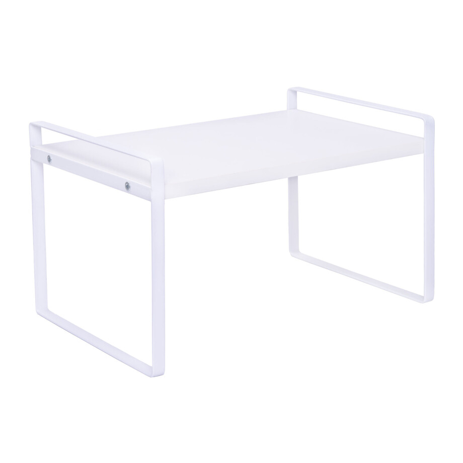 QUVIO Keukenkast organizer - Plankinzet - 31 cm - Metaal - Wit QUVIO Keukenkast organizer - Plankinzet - 31 cm - Metaal - Wit afbeelding 1