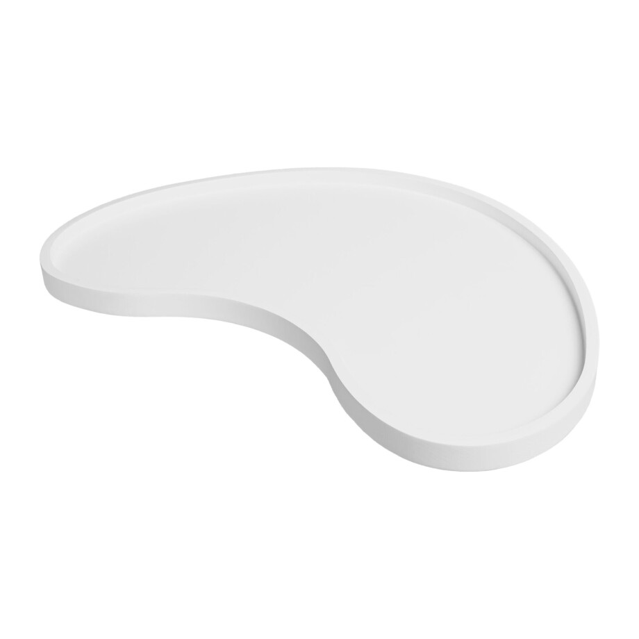 QUVIO Tray - Organisch - Hout - 45x24 cm - Wit QUVIO Tray - Organisch - Hout - 45x24 cm - Wit afbeelding 1