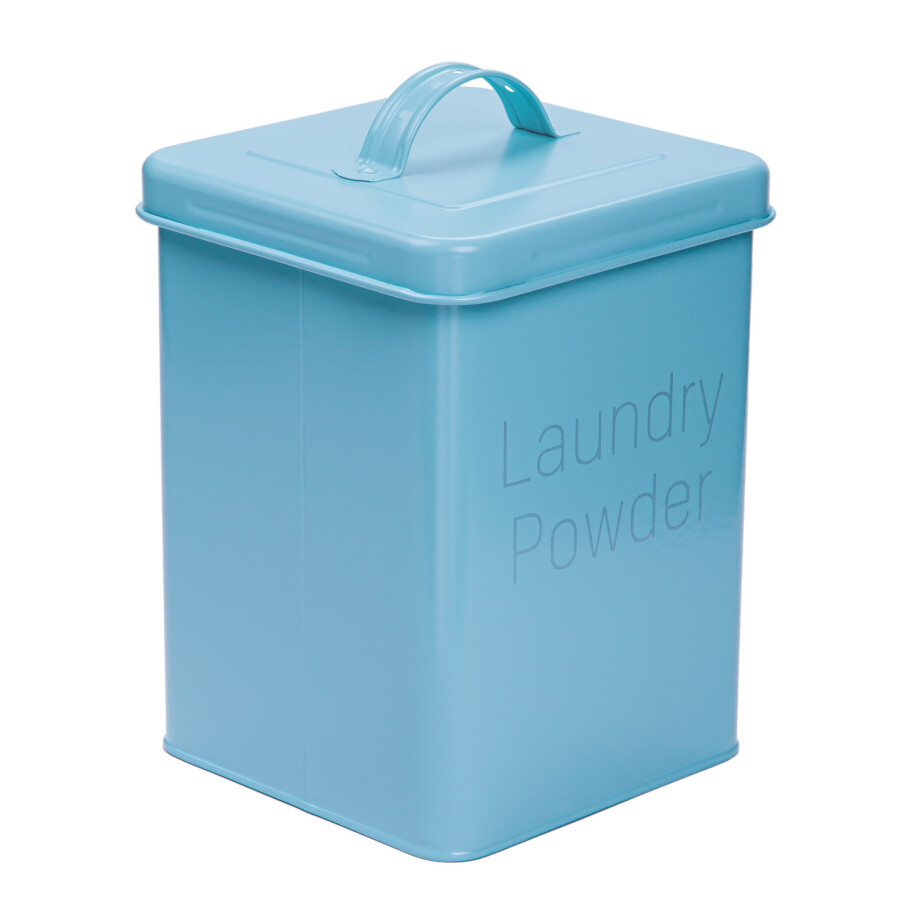 QUVIO Waspoeder box - Blauw - Metaal QUVIO Waspoeder box - Blauw - Metaal afbeelding 1