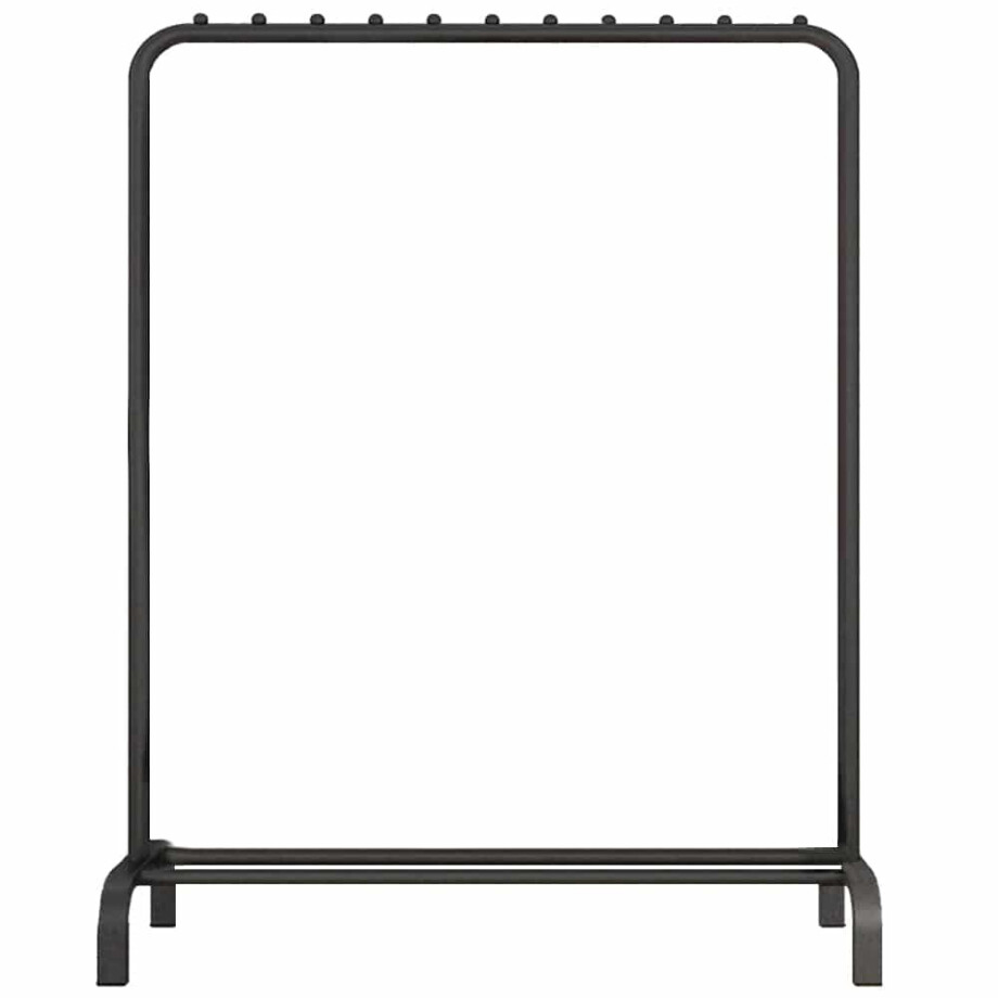 QUVIO Kledingrek met schoenen opbergruimte - 40 x 110 x 150 cm - Zwart QUVIO Kledingrek met schoenen opbergruimte - 40 x 110 x 150 cm - Zwart afbeelding 1