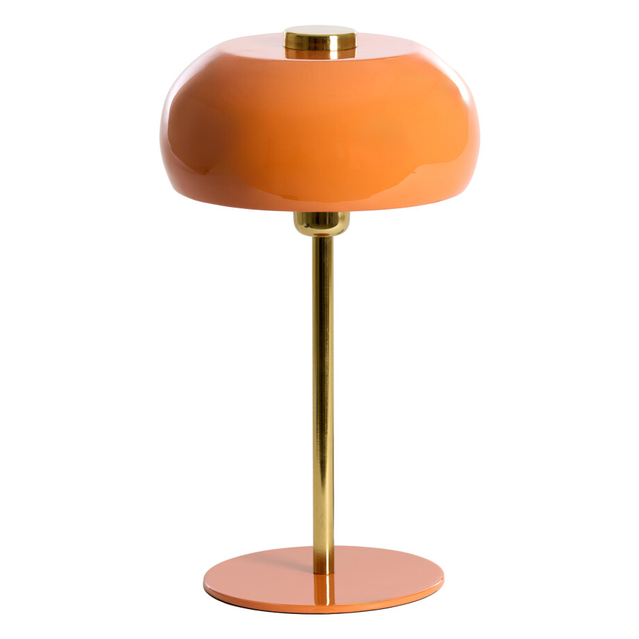 Light & Living Tafellamp 'Surin' 40cm, kleur Oranje/Goud Light & Living Tafellamp 'Surin' 40cm, kleur Oranje/Goud afbeelding 1