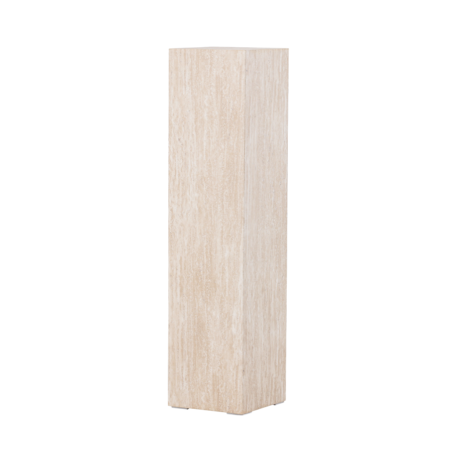 Rana houten decoratieve zuil beige - 95 x 23 cm afbeelding 1