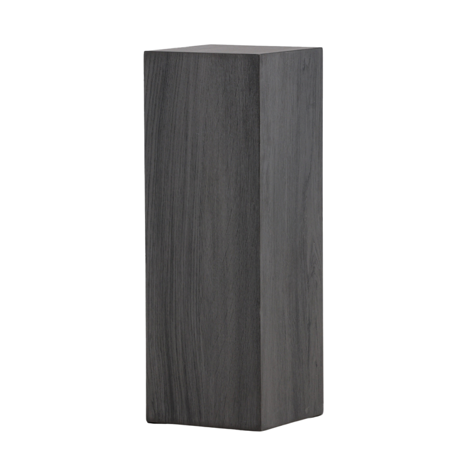 Rana houten decoratieve zuil zwart - 65 x 23 cm afbeelding 1