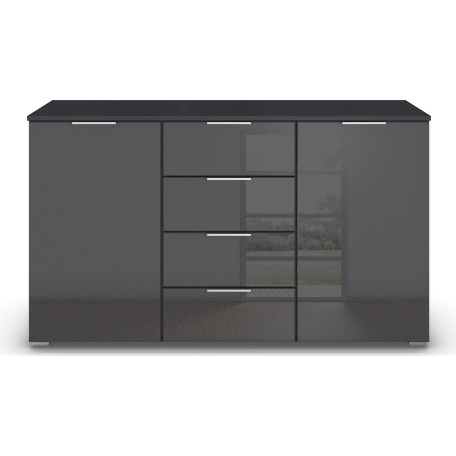 rauch Kast Dressoir kast met laden en deuren ladekast AGORDO met glazen front afbeelding 1