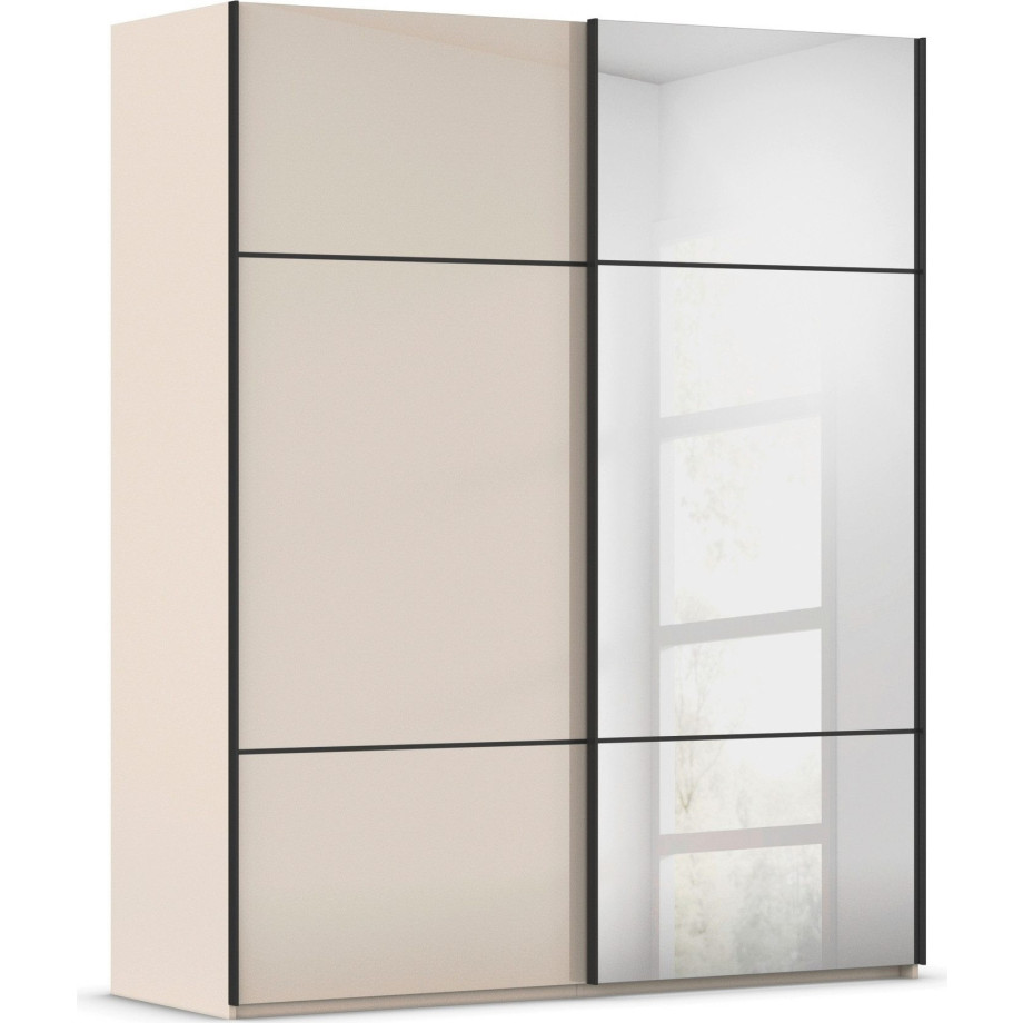 rauch Schuifdeurkast Kledingkast kast garderobe slaapkamerkast SCALE-TRIO edel drievoudig front met 2 sierlijsten spiegel/glas made in germany afbeelding 1