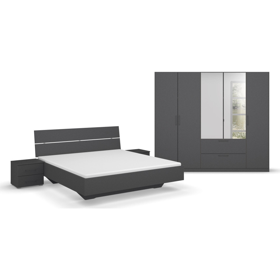 INOSIGN Slaapkamerserie CHALLENGER Kast 2 breedtes, bed 3 breedtes, 2 nachttafels MADE IN GERMANY afbeelding 1