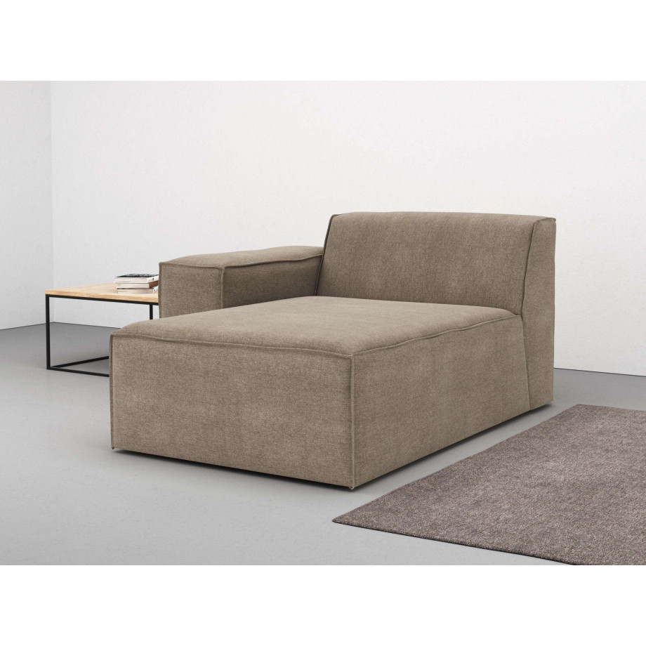 RAUM.ID Chaise-longue NORVID modulair, naar keuze met kern van koudschuim, comfortschuim of pocketveren afbeelding 1