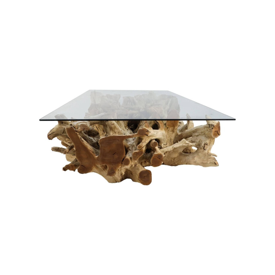 Rechthoekige Salontafel Met Glas | HSM Collection afbeelding 1