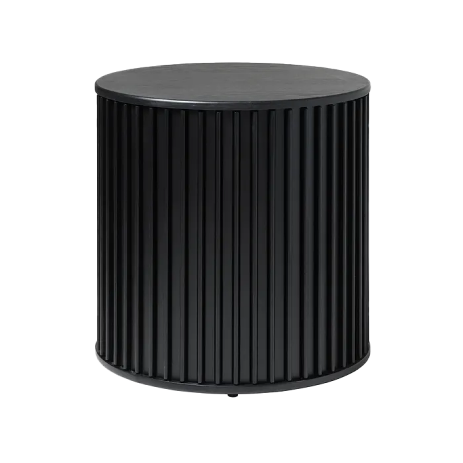 Redmer houten bijzettafel zwart eiken - Ø60 cm Redmer houten bijzettafel zwart eiken - Ø60 cm afbeelding 1