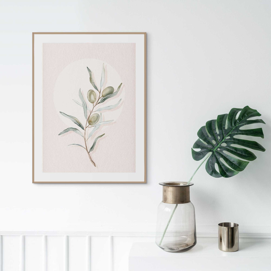 Reinders! Artprint met lijst Circle Olives afbeelding 1