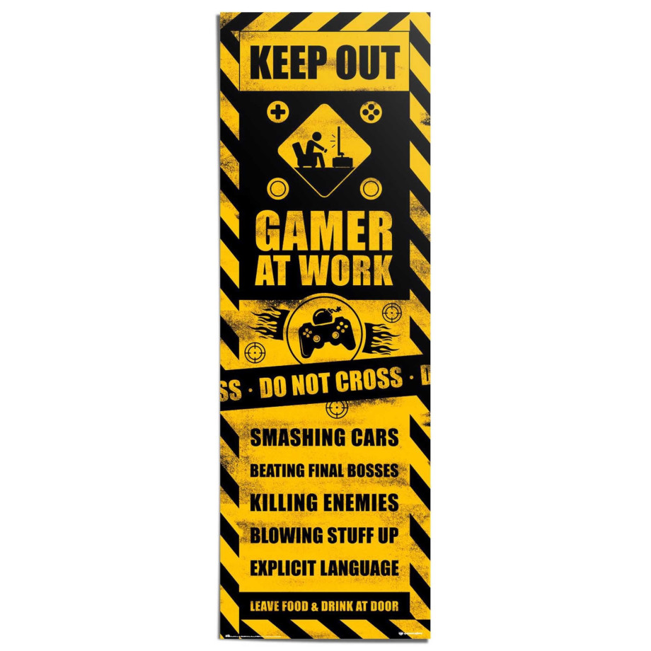 Reinders! Poster Gaming Caution afbeelding 1