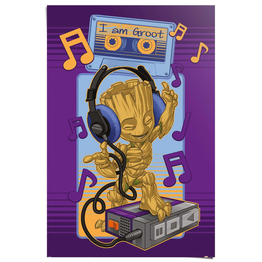 Reinders! Poster Guardians of the Galaxy - groot cassette afbeelding 1