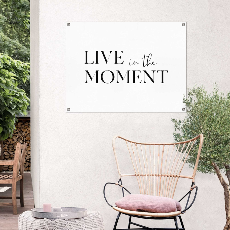 Reinders! Poster Live in the moment Outdoor voor tuin of balkon afbeelding 1