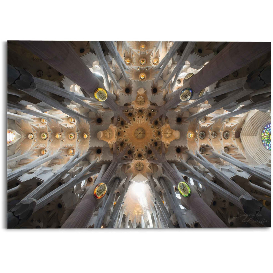 Reinders! Print op glas Artprint op glas Sagrada Familia Sara Franqui - fotografie - kunst afbeelding 1