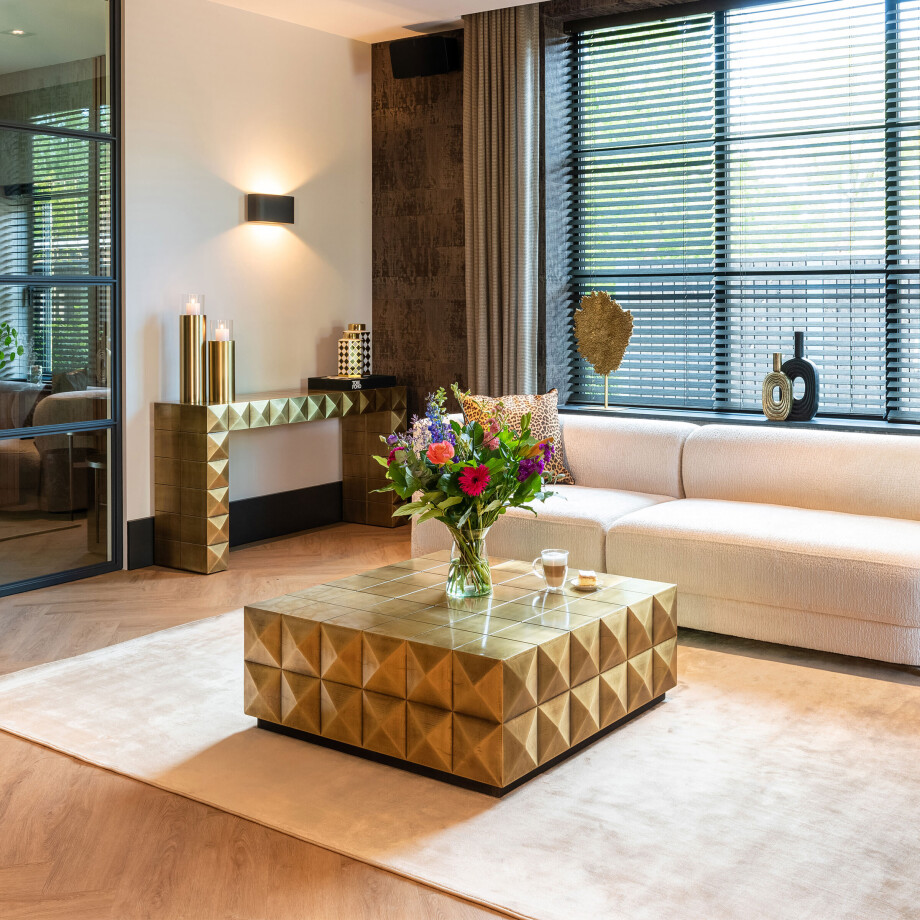 Richmond Salontafel 'Collada' 90cm, kleur Brushed Gold afbeelding 1
