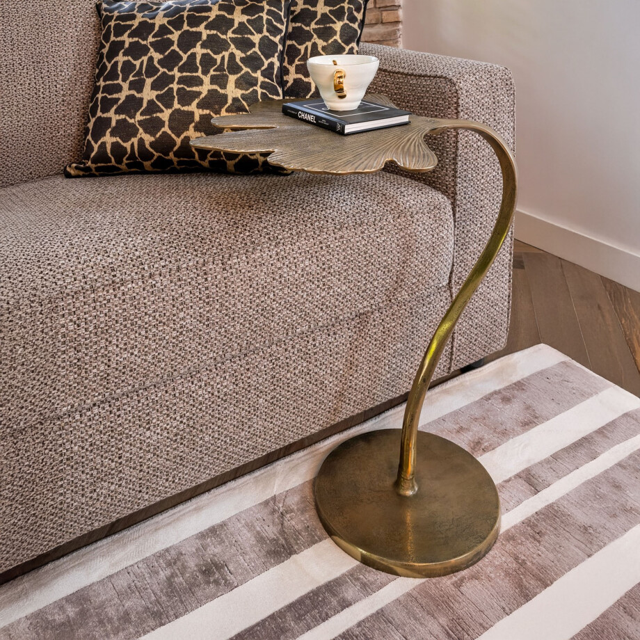 Richmond Bijzettafel 'June' 51 x 49cm, kleur Brushed Gold afbeelding 1