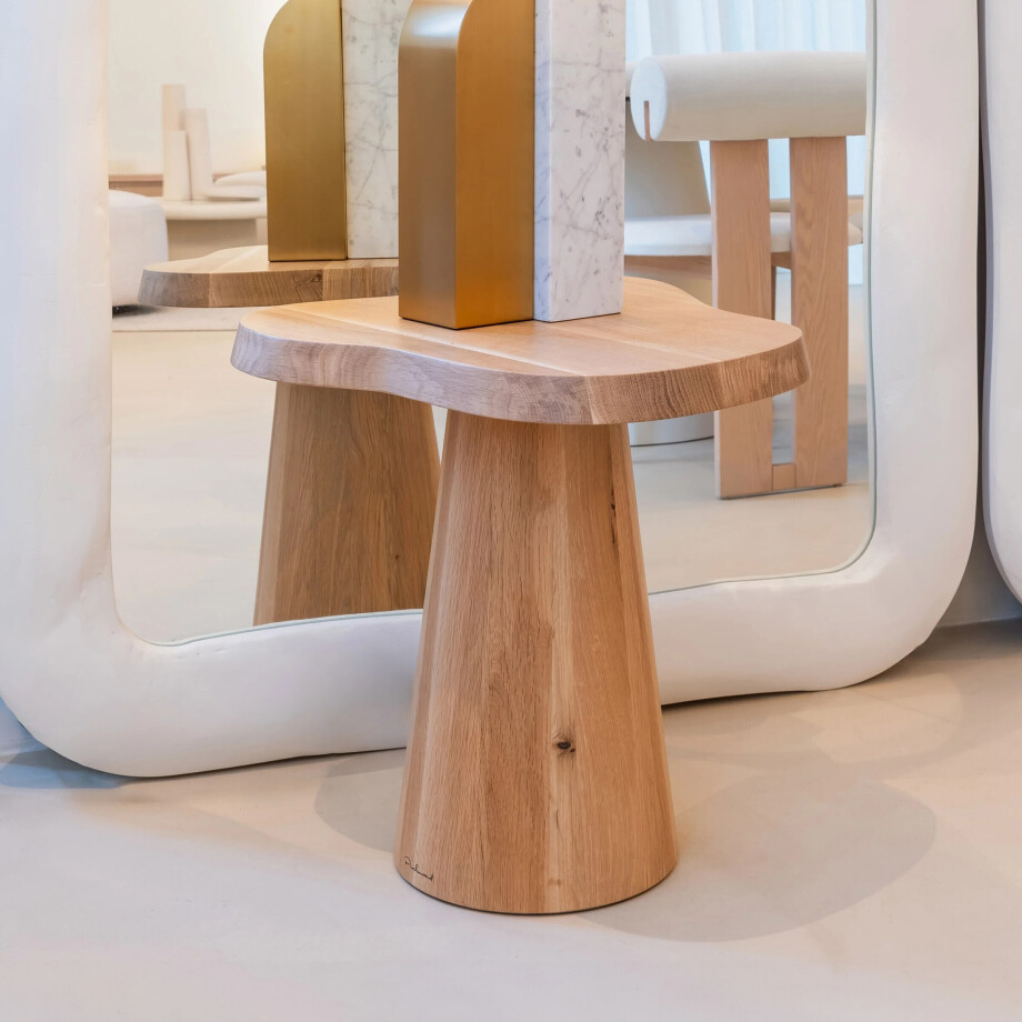 Richmond Organische Bijzettafel 'Riva' Eikenhout, 50cm afbeelding 