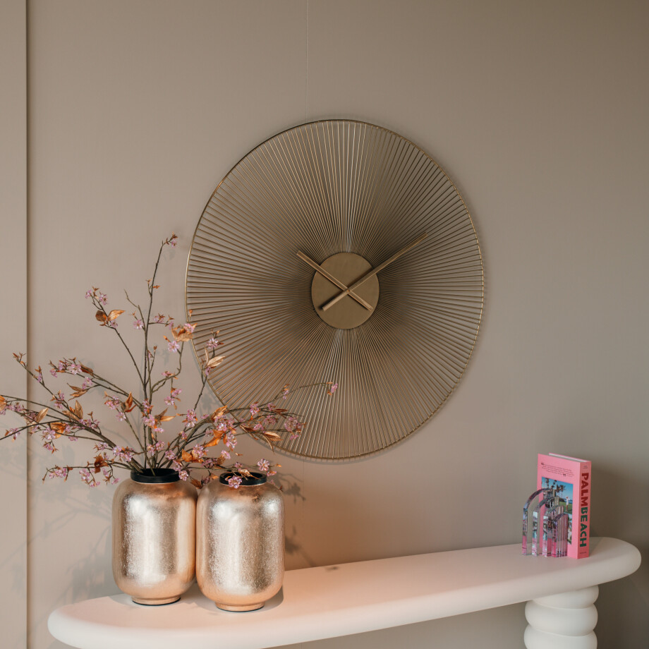 Richmond Klok 'Audrey' 90cm, kleur Goud Richmond Klok 'Audrey' 90cm, kleur Goud afbeelding 1